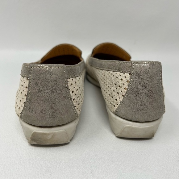 Unity in Diversity Metallic Perforated Cap Toe Slip On Flats, Women’s Size EU 36 - Picture 8 of 13